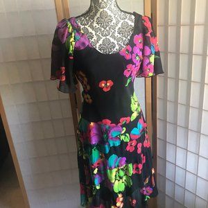 Little black dress; flowered dress